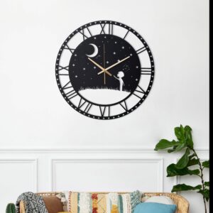Little Prince Wall Clock With Roman Numbers