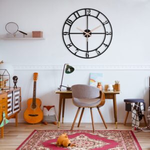 Oversized Aesthetic Metal Wall Clock