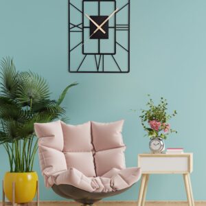 Metal Modern Rectangle Clock
