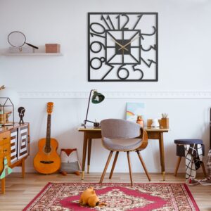 Square Wall Clock With Numbers
