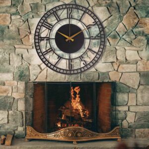 Black Modern Oversized Wall Clock