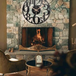 35 inch Asymmetric Clock, Oversized Wall Clock, Extra Large Clock, Unique Wall Clock With Numbers, Boho Wall Clock, Big Clocks For Wall