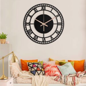 Farmhouse Wall Clock With Roman Numbers