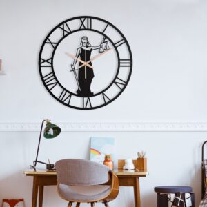Unique Justice Themed Wall Clock