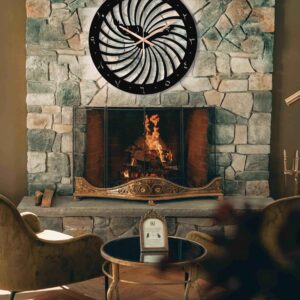 Dervish Oversize Metal Wall Clock