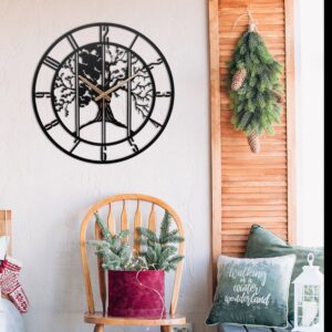 Unique Tree Wall Clock With Numbers
