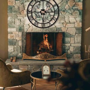 Black Oversize Nude Woman Wall Clock