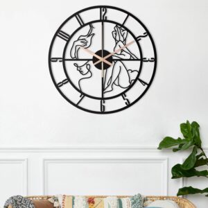Woman Wall Clock With Numbers