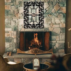 Chic Clock, Modern Black Silent Wall Clock, Home Decor And Gift, Unique Wall Clock, Oversized Wall Clock, Metal Wall Clock, Clocks For Wall