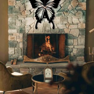 Butterfly Wall Clock, Oversized Wall Clock, Outdoor Wall Clock, Large Metal Wall Clock, Small Wall Clock, Unique Wall Clock, Clocks For Wall