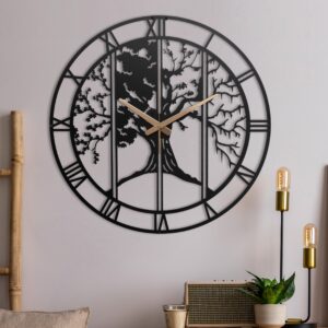 Four Season Roman Number Wall Clock/Oversized Patio Wall Art