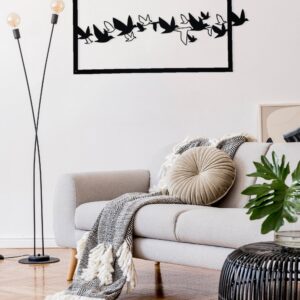 Migratory Birds Decor, Aesthetic Autumn Wall Art, Boho Wall Decor, Modern Living Room Decor, Metal Wall Decor, Gift For Him