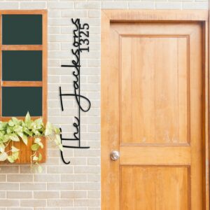 House Name Sign, Family Metal Sign, Last Name Metal Sign, Wedding Gift, Custom Wall Decor