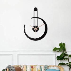 Minimalist Clock, Modern Wall Clock, Black Wall Clock, Silent Wall Clock, Metal Wall Clock, House Minimal Wall Clock, Unique Clocks For Wall