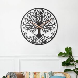 Large Tree Wall Clock, Unique Wall Clock, Oversized Wall Clock, Living Room Wall Clock, Farmhouse Clock ,Boho Wall Clock, Clocks For Wall