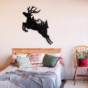 Deer Decor, Christmas Decor, Unique Wall Decor, Living Room Decoration, Housewarming Gift, Gift For Her, Girlfriend Gift, Metal Wall Decor