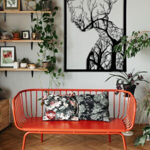 Tree Woman Decor, Boho Dorm Wall Decor, Modern Living Room Decor, Aesthetic Wall Art, Anniversary Gift, Metal Wall Decor