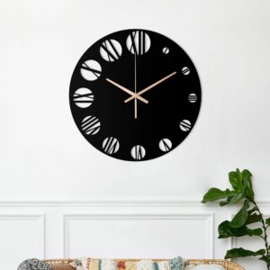Roman Numerals Clock, Decorative Clock, Oversized Wall Clock, Metal Wall Clock, Large Round Wall Clock, Small Modern Clock, Laser Cut Clock
