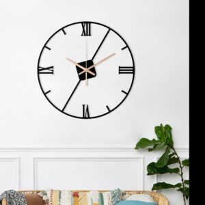 Minimalist Clock, Oversized Wall Clock, Metal Wall Clock, Oversized Wall Clock, Black Wall Clock, Small Unique Wall Clock, Clocks For Wall