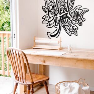 Living Room Wall Decor, Beleaf in Your Self, Metal Wall Decor, Unique Wall Decor, Over The Bed Wall Decor, Housewarming Gift, Large Wall Art