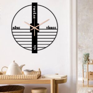 Minimalist Clock, Oversized Wall Clock, Small Wall Clock, Metal Wall Clock, Unique Walll Clock, Home Decor And Gifts Large, Clocks For Wall