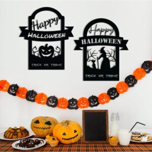 Halloween Decor Set, Cool Halloween Decor, Large Witch Decor, Pumpkin Metal Wall Decor, Spider Web Decor, Gothic Furniture, Trendy Decor