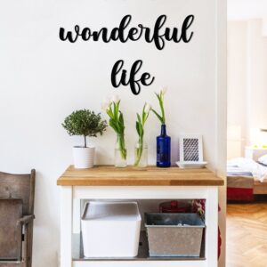 Its a Wonderful Life Metal Sign, Metal Wall Sign, Quote Wall Art, Lettre Metal Sign, Quotes About Life, Metal Wall Decor, Metal Wall Art