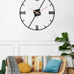 Minimalist Clock, Round Smal Wall Clock, Decorative Clock, Oversized Wall Clock, Metal Wall Clock, Home Decor And Gifts, Clocks For Wall