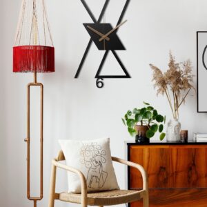 Metal Wall Clock, Minimalist Clock, Minimal Wall Clock, Silent Wall Clock, Living Room Wall Clock, Black Wall Clock, Clocks For Wall