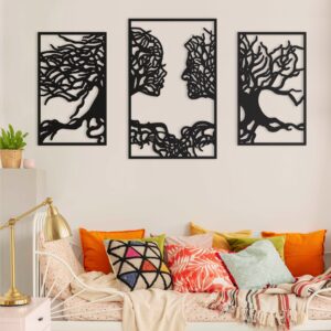 Abstract Woman Face Metal Wall Decor/Living Room Wall Decor Anniversary Gift New Home Gift Wedding Gift